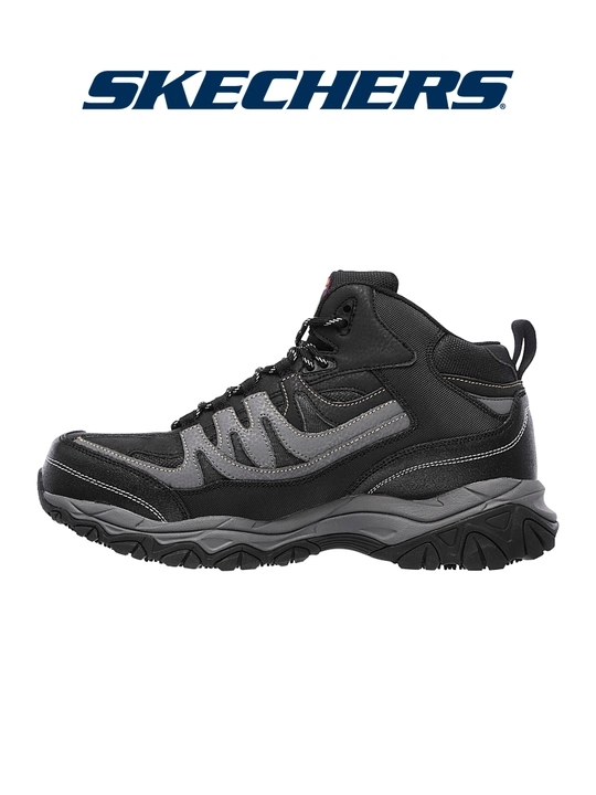 Ботинки рабочие мужские Skechers HOLDREDGE- REBEM на шнуровке, с амортизацией, текстильные