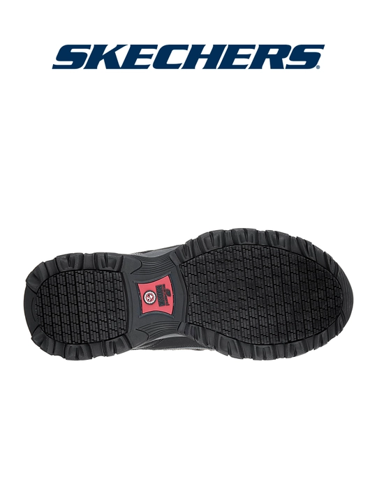 Ботинки рабочие мужские Skechers HOLDREDGE- REBEM на шнуровке, с амортизацией, текстильные