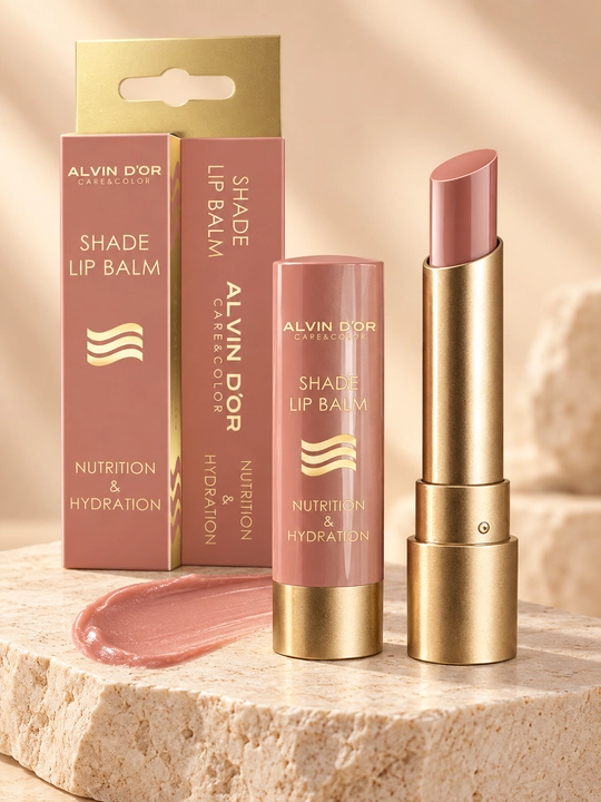 Бальзам для губ Alvin D’or ALB-02 NUTRITION & HYDRATION, увлажняющий, оттеночный - 
