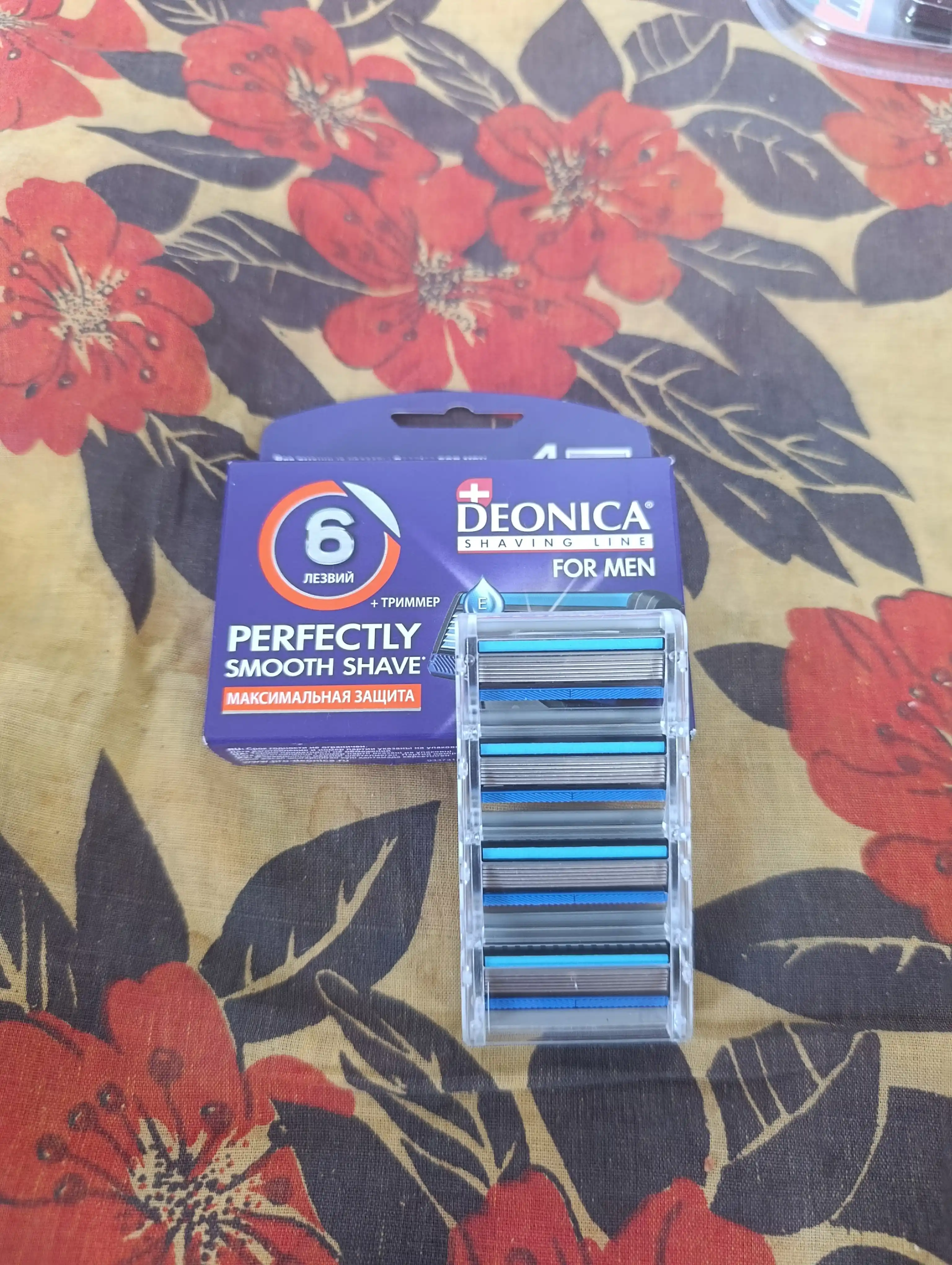 Сменные кассеты для бритья Deonica For Men, 6 лезвий, 4 штуки
