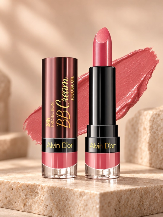 Губная помада Alvin D’or 24h BB Cream, увлажняющая, с маслом жожоба, 3,7 г - 