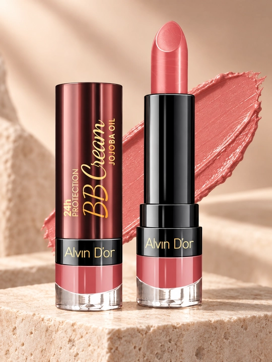 Губная помада Alvin D’or 24h BB Cream, увлажняющая, с маслом жожоба, 3,7 г - 