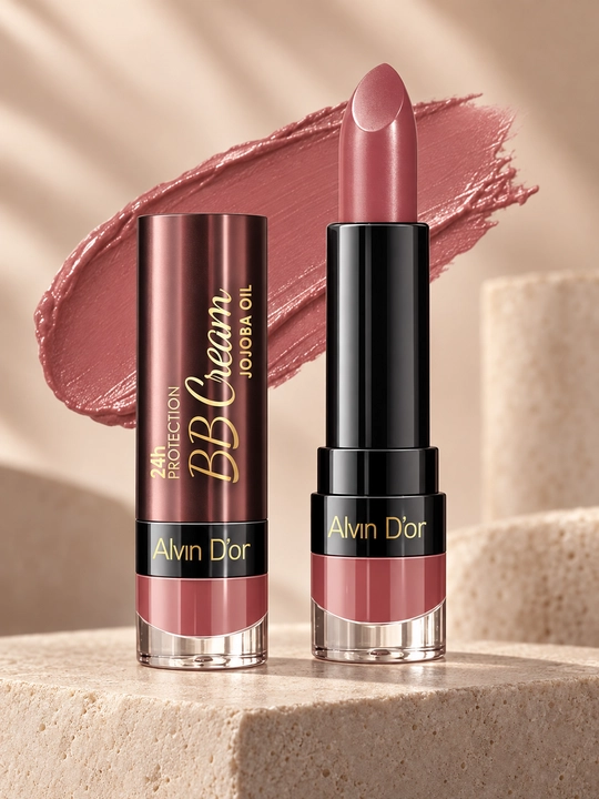 Губная помада Alvin D’or 24h BB Cream, увлажняющая, с маслом жожоба, 3,7 г - 