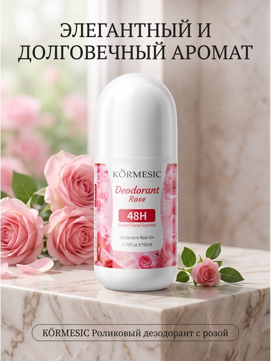 "Gullayotgan olcha, lavanda, atirgul" sharikli dezodorant-antiperspirant, 50 ml