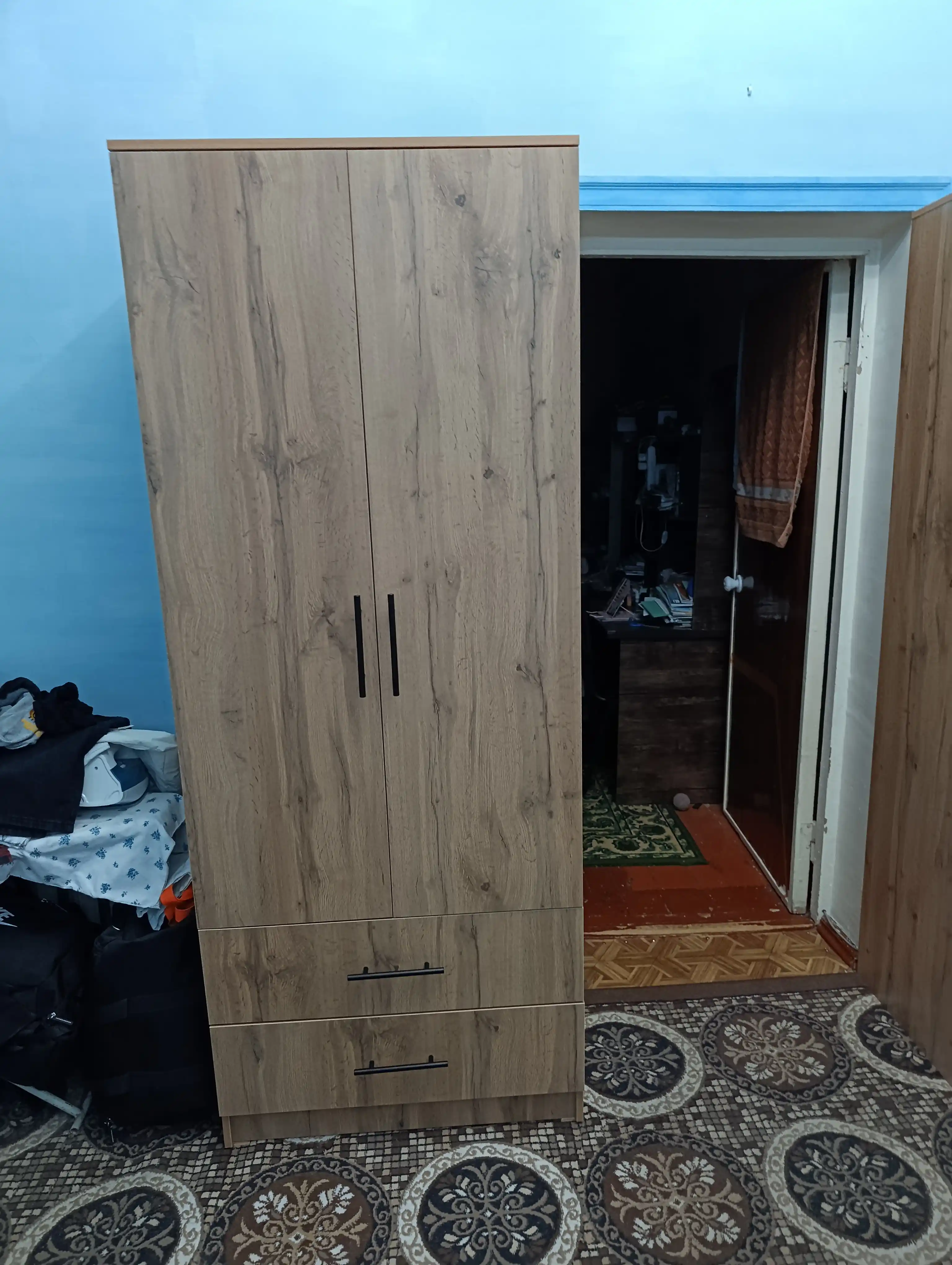 Rossiyada ishlab chiqarilgan LDSPdan Comfort ixcham va keng shkafi