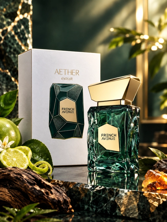 French Avenue Aether Extrait uniseks atir 100 ml — sitrusli, mevali va yog‘ochsimon nafis - 