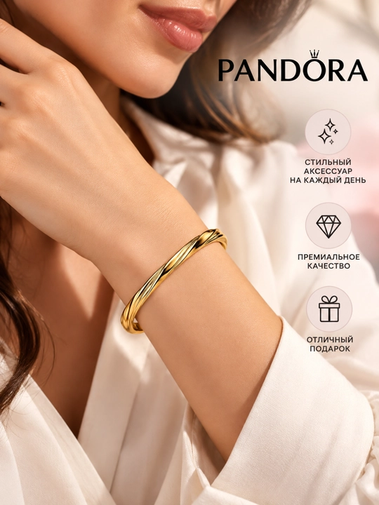 Браслет Pandora «Витой контур» — для смелых и креативных 563869C00