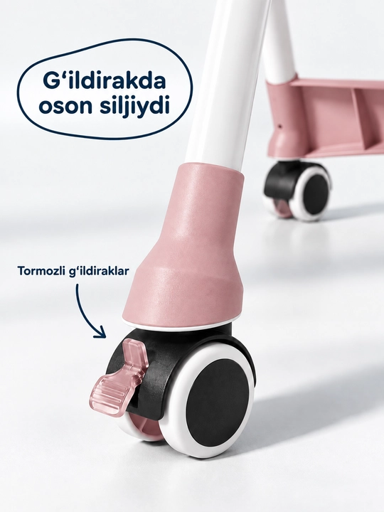 Стульчик для кормления FIDGO, складной, с подносом, до 20 кг