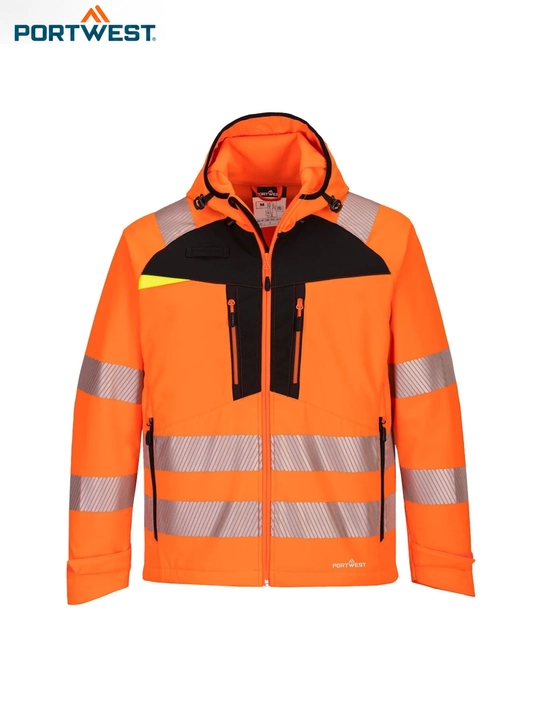 Сигнальная куртка повышенной видимости DX4 Hi-Vis Softshell - 