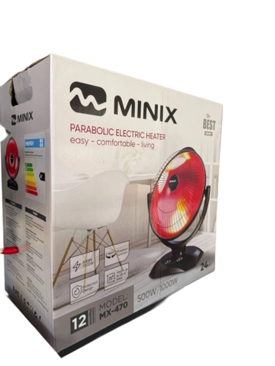 Параболический электрообогреватель MINIX MX-470, 500/1000 Вт - 