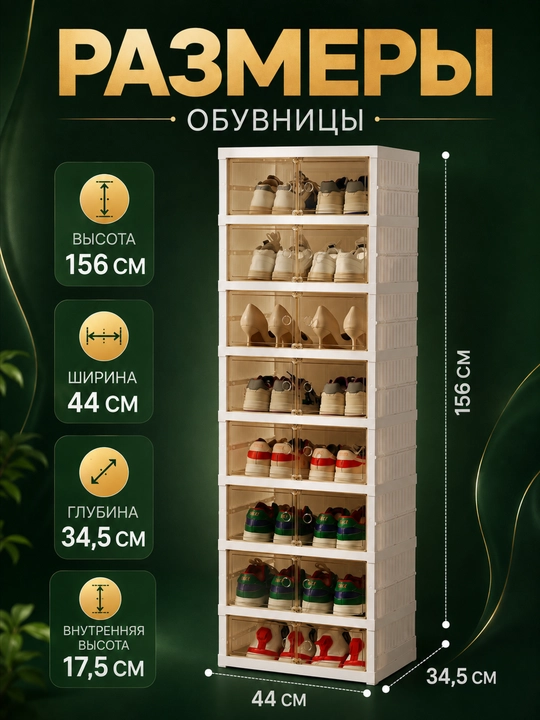 Oyoq kiyim uchun javon, ko‘p qavatli poyabzal tokchasi va organayzer, koridor uchun - 