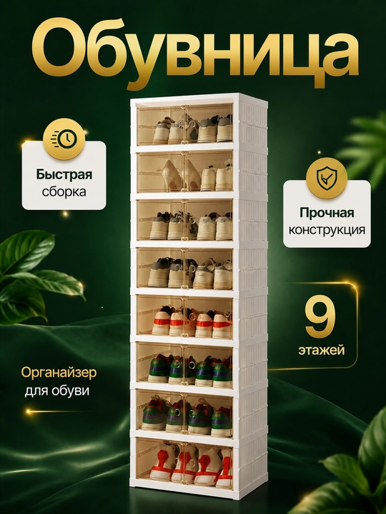 Обувница для прихожей, многоярусная полка и органайзер для хранения обуви