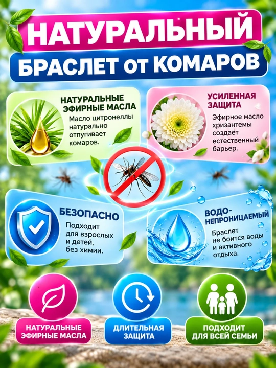 Chivinlarga qarshi kapsulali bilaguzuk, ko‘p marta ishlatiladigan