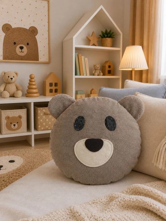 Мягкая медвежья подушка — это любящий подарок для малышей - 