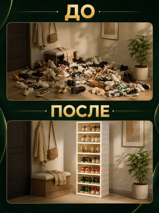 Обувница для прихожей, многоярусная полка и органайзер для хранения обуви