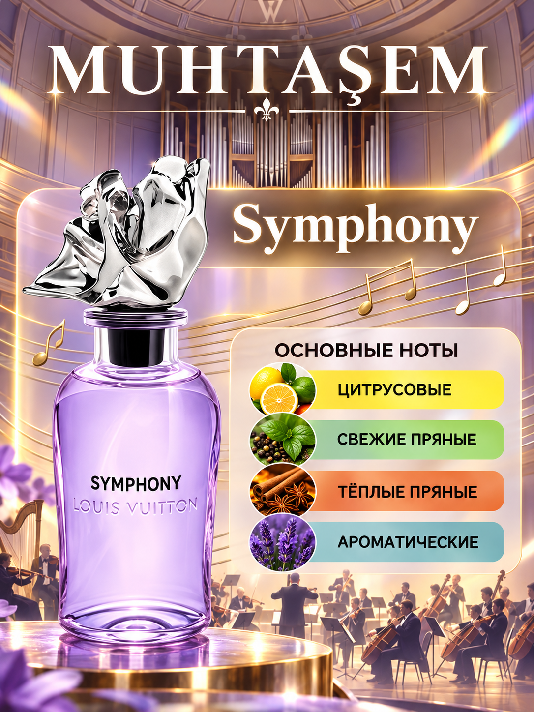 Symphony moyli atirlari — unisex, 10, 20, 30, 50, 100 ml - 