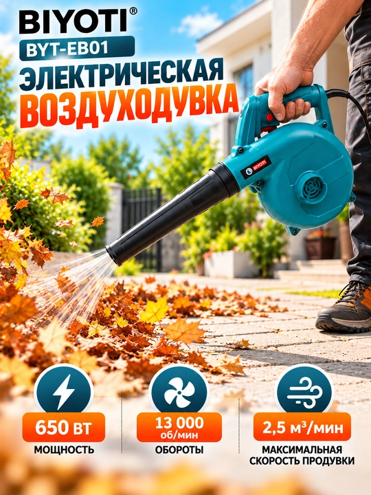 Электрическая воздуходувка Biyoti BYT-EB01 - 