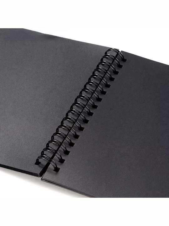 BLACK PAD qora rasm albomi — rasm chizish, eskizlar yaratish va ijodiy ishlar uchun albom