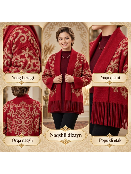 Женский кардиган на осень, зиму, весну стандартных размеров