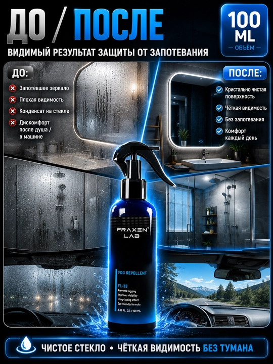 Антизапотеватель для автостекол FL-33-A