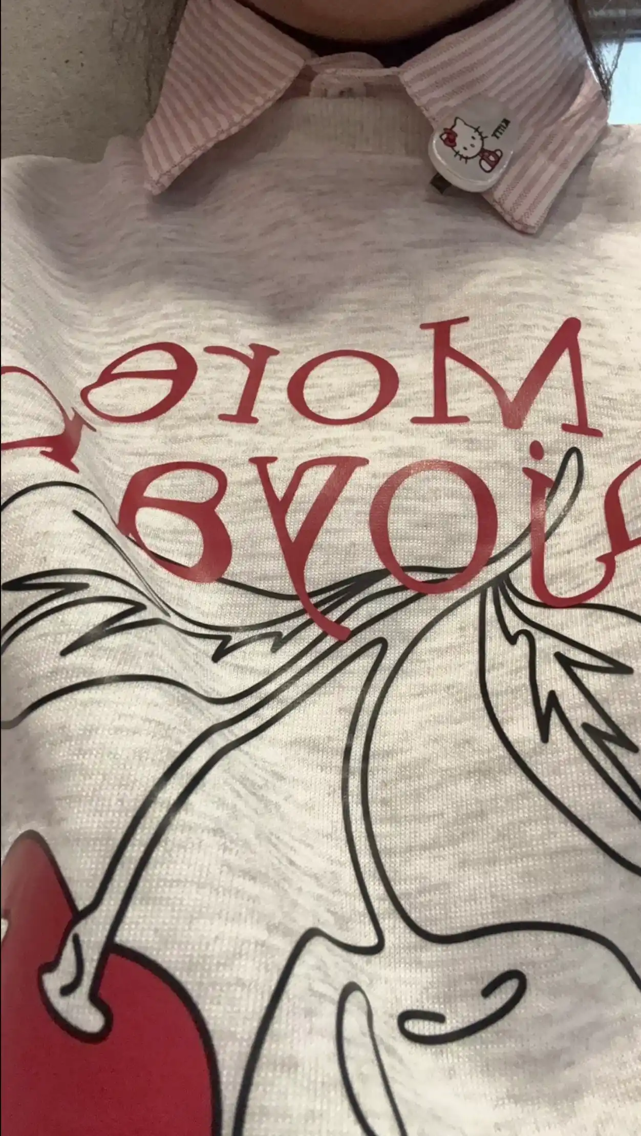 Ayollar paxtali oversize svitshoti, asosiy, kundalik uslub — o‘qish va sayr uchun