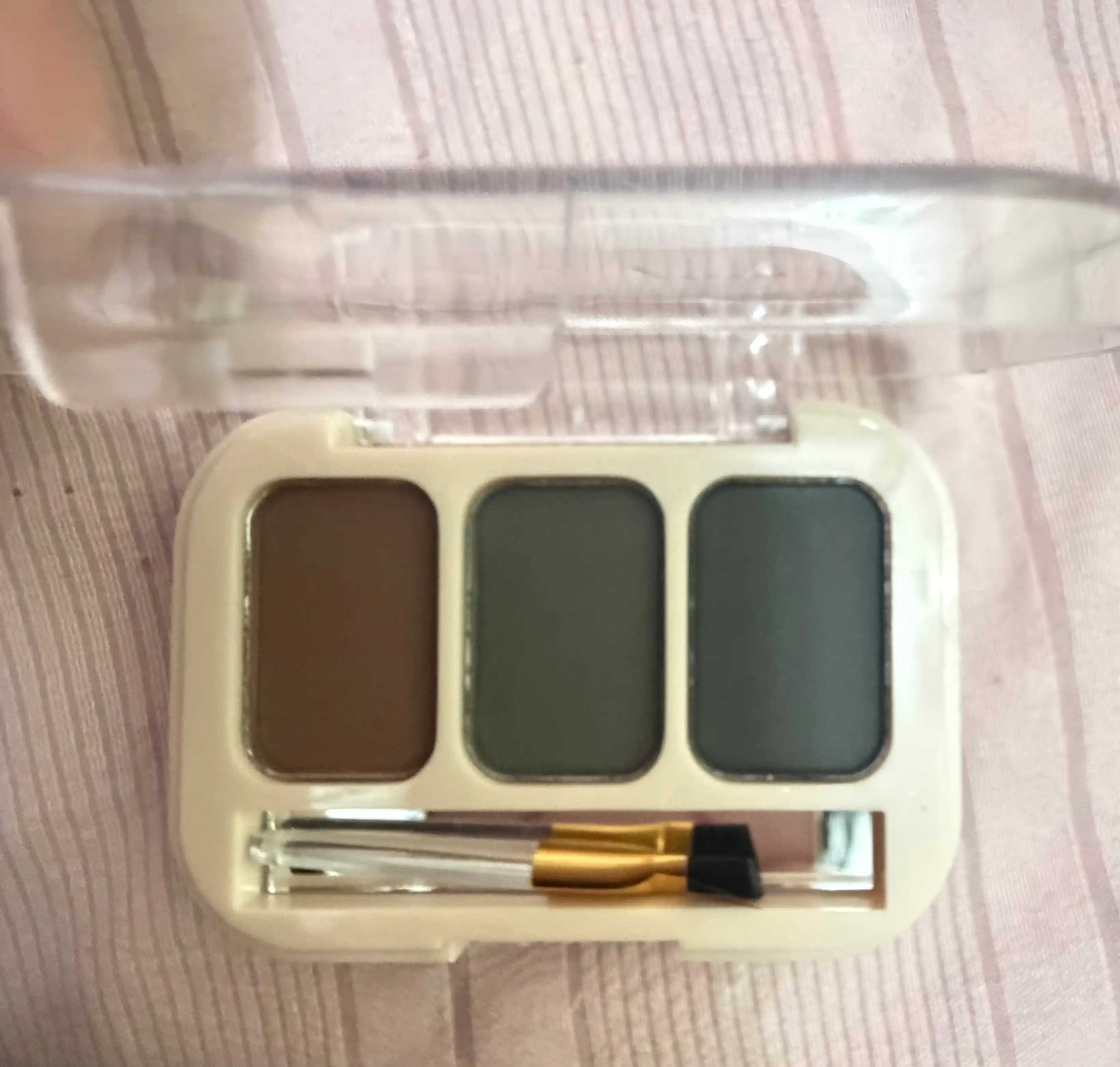 Водостойкая пудра для бровей, MANLEY Beauty Intense, палитра из 3 цветов