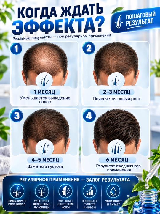 Миноксидил Kirkland 5% для мужчин, для роста волос и бороды, 60 мл
