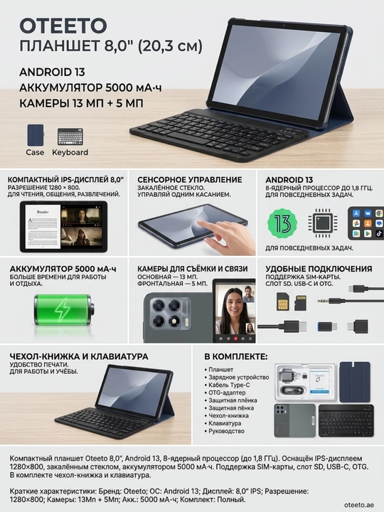 Klaviaturali planshetlar - o‘qish, ish va kundalik foydalanish uchun qulay yechim