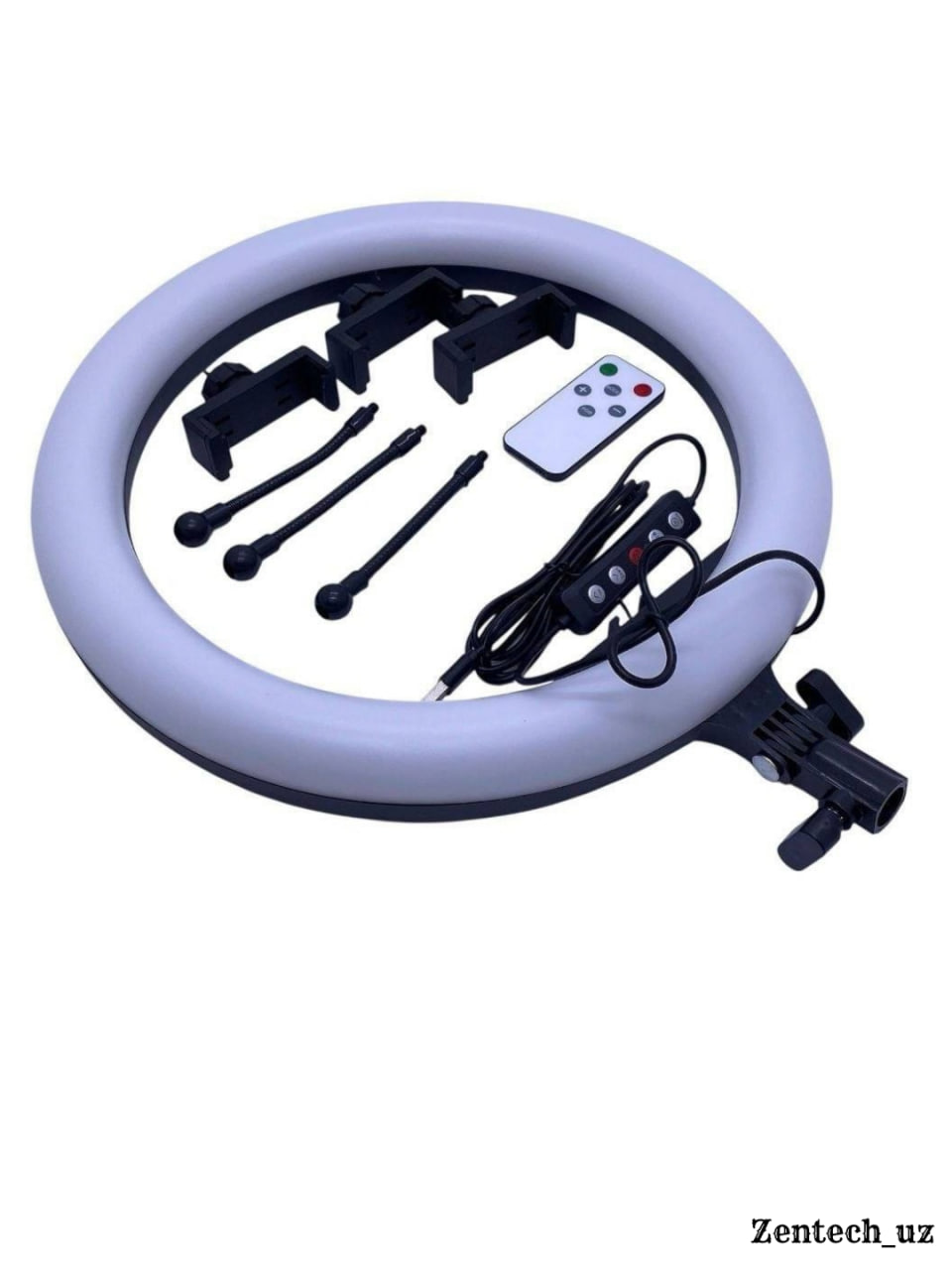 RGB LED Ring Light MJ36, цветная лампа с держателем для телефона, фото, видео и контента