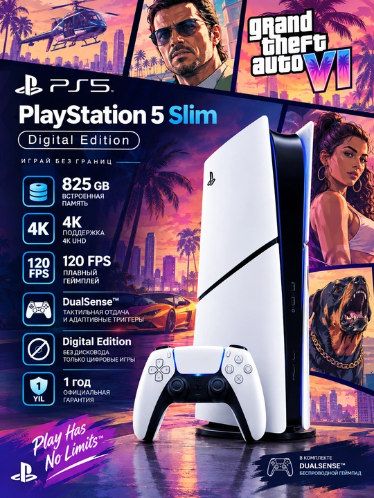 Sony PlayStation 5 Slim Digital за 8699000 сум со скидкой 3%. Uzum Market