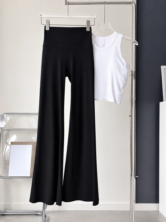 Ayollar uchun sport losinlari.Leggins yuqori belli elastik klyosh shim