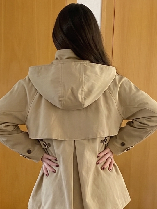 Ayollar vetrovkasi, kapyushonli kurtka, trench oversize, M–4XL — ELLY FASHION