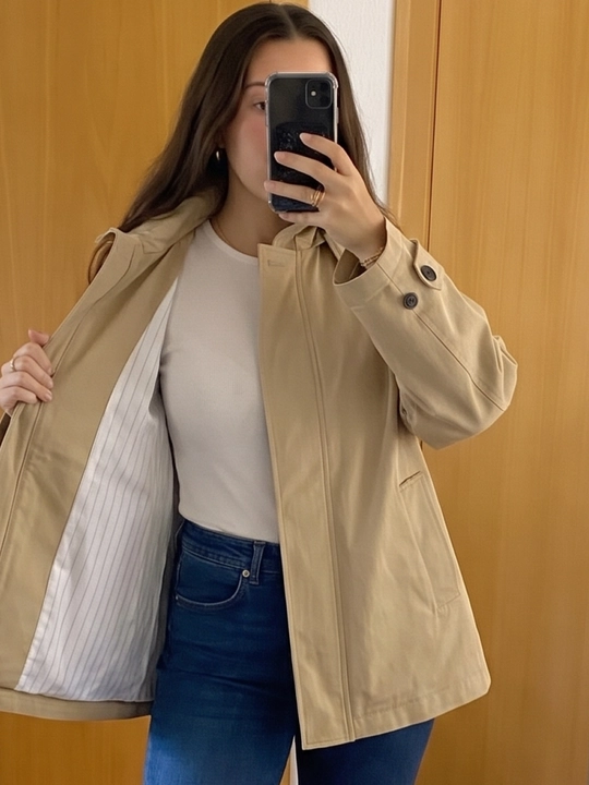 Ayollar vetrovkasi, kapyushonli kurtka, trench oversize, M–4XL — ELLY FASHION