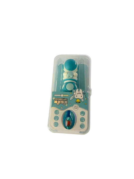 Bolalar tish cho‘tkasi Kosmonavt, yumshoq tukli, futlyar bilan, 2–7 yosh