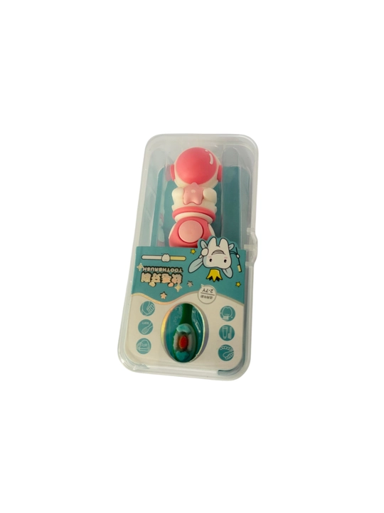 Bolalar tish cho‘tkasi Kosmonavt, yumshoq tukli, futlyar bilan, 2–7 yosh