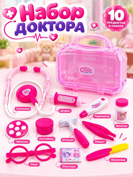 Детский набор Доктора в чемодане