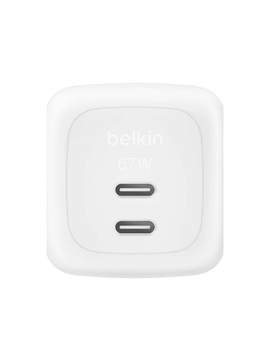 Сетевое зарядное устройство Belkin 67W Dual USB-C PPS - 