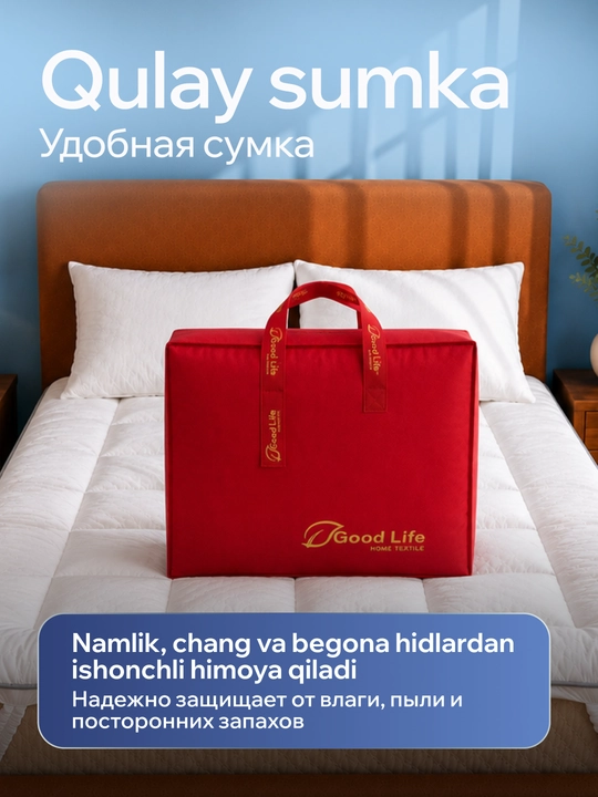 Топпер на резинке, наматрасник, 5 см, холлофайбер, для матраса и дивана