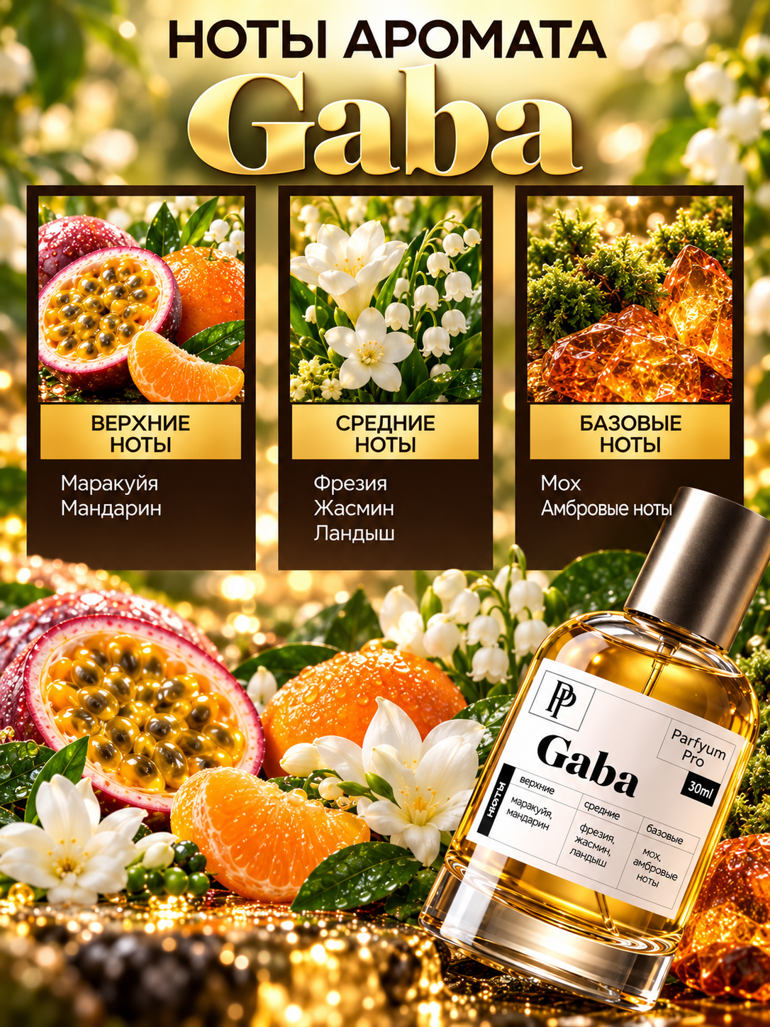 Духи Gaba для мужчин и женщин, духи Gaba by Parfyum Pro