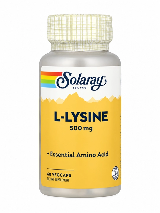 L-лизин, Solaray, 500 мг, 60 капсул
