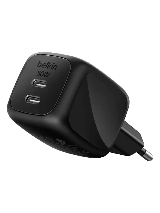 Сетевое зарядное устройство Belkin 50W Dual USB-C PPS