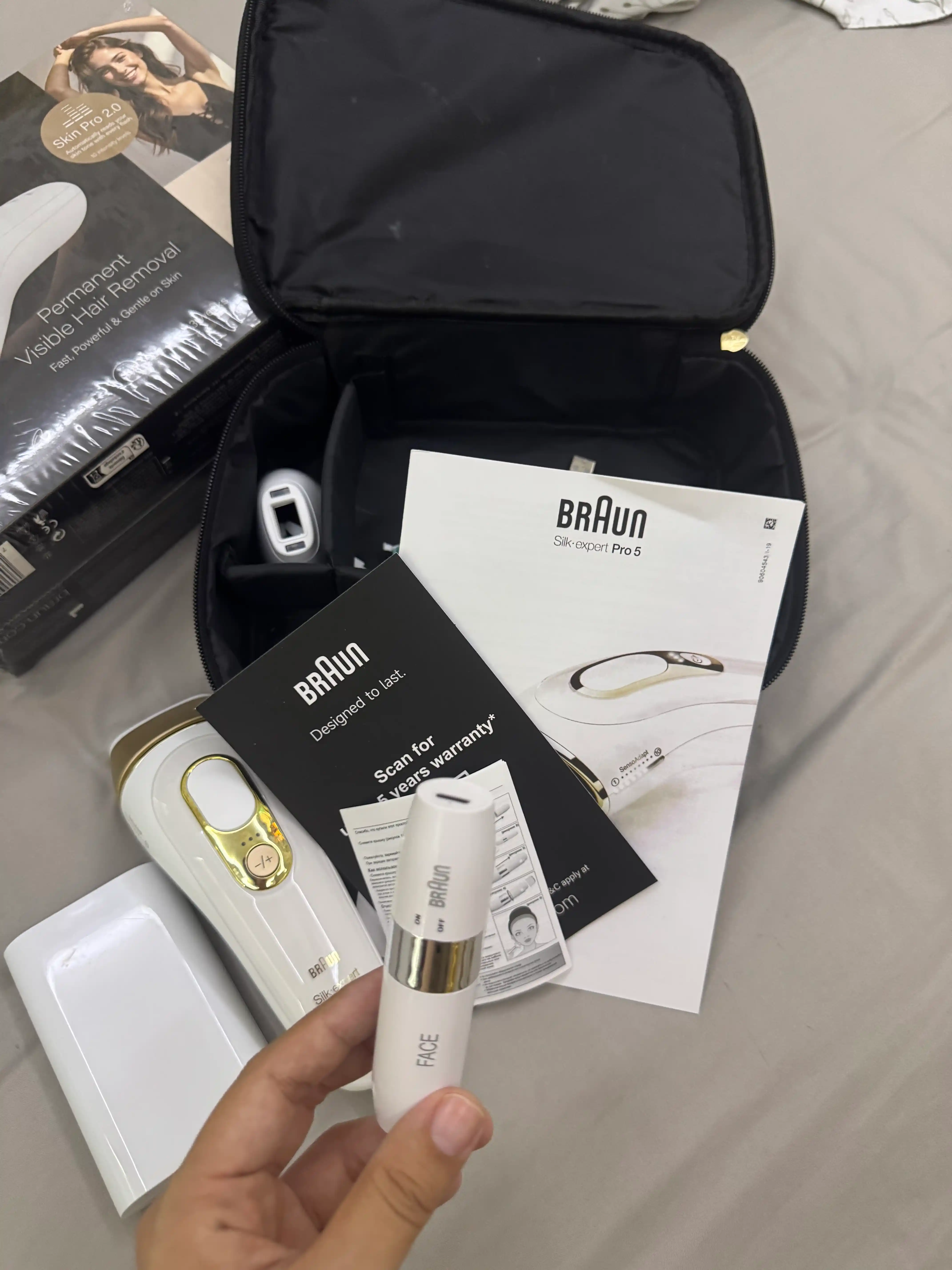 Braun Fotoepilyatori, bikini, yuz, tana sohasi uchun, Silk Expert Pro 5 400.000 chaqnash