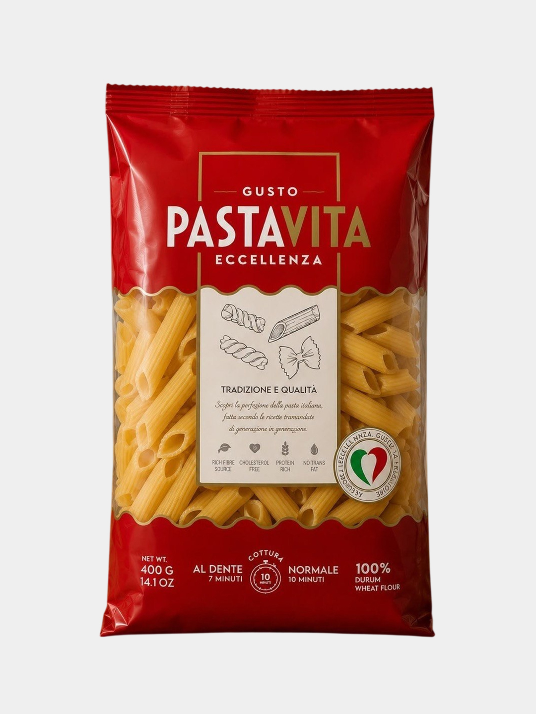 Макаронные изделия "PASTAVITA" Перья, 400 гр - 