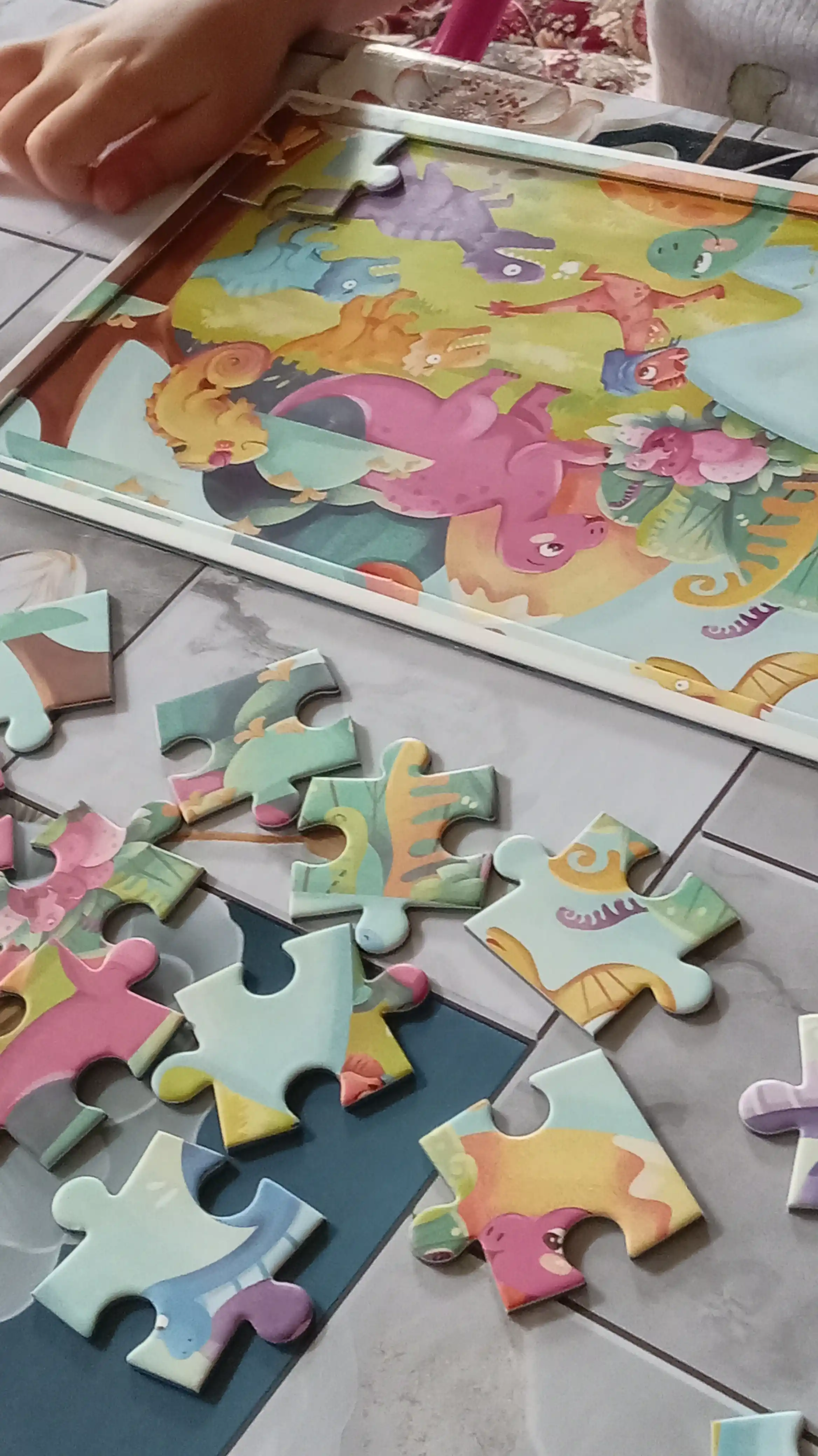 Bolalar uchun 28 qismli rivojlantiruvchi puzzle, 3+ yosh