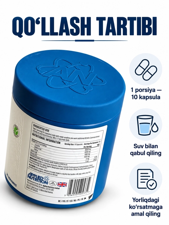 Applied nutrition bcaa 6k 300 caps