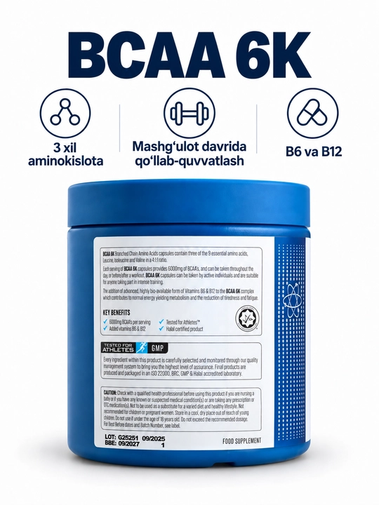 Applied nutrition bcaa 6k 300 caps
