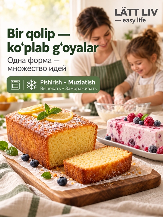 Силиконовая форма LÄTT LIV для десертов, 6 ячеек
