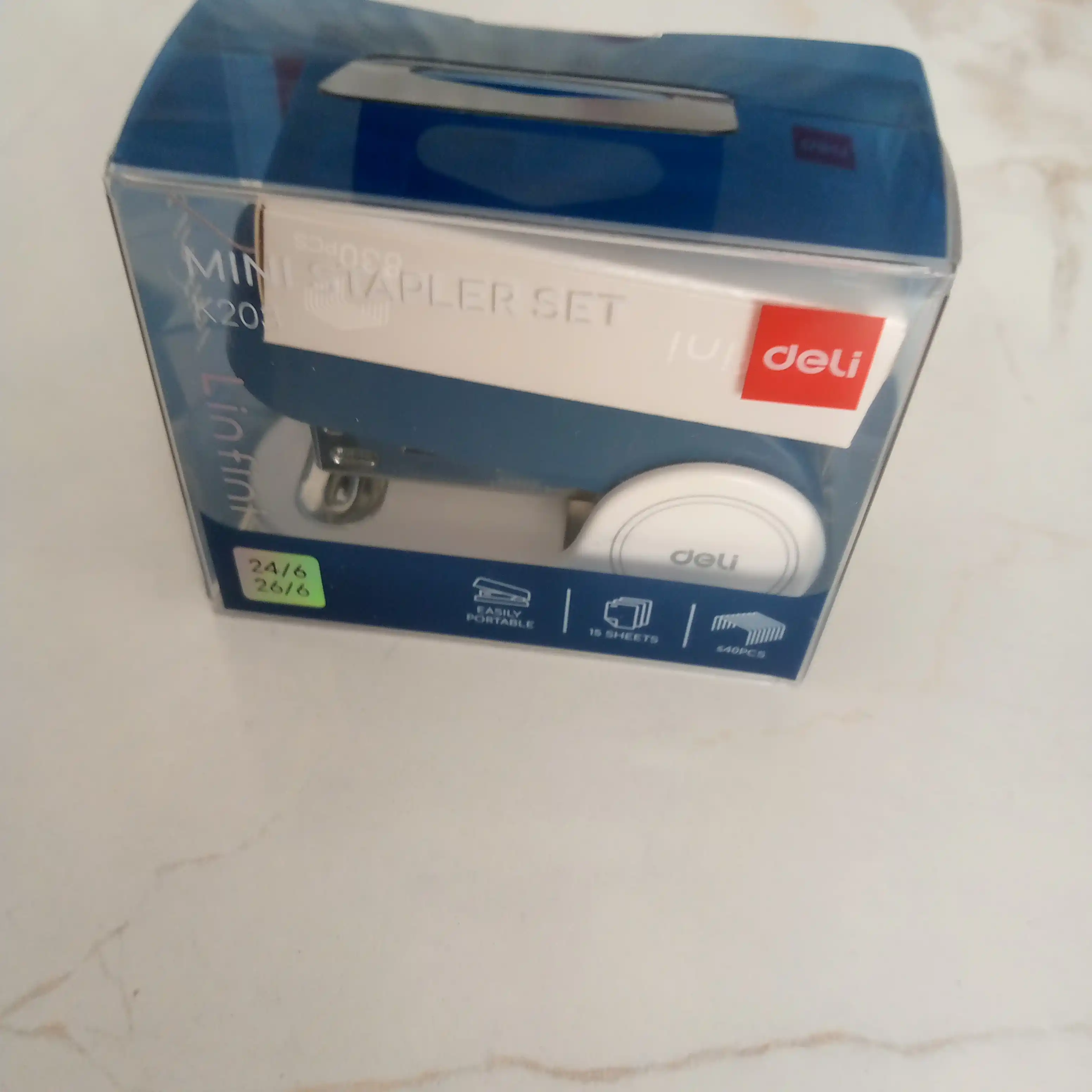 Степлер Deli EK203 Blue