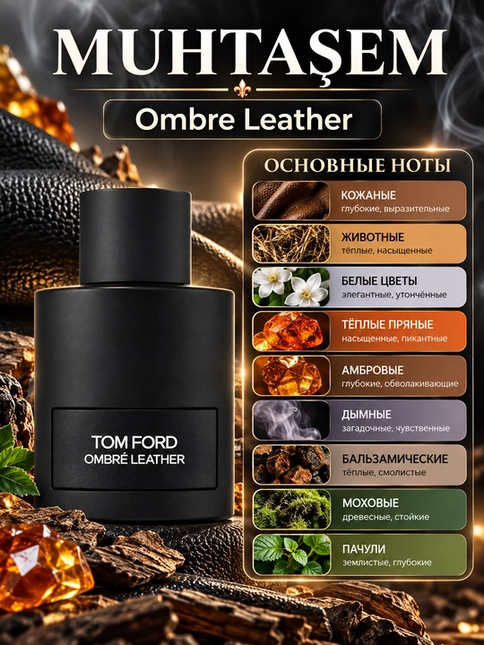 Ombre Leather moyli atirlari - unisex, 10/20/30/50/100 ml - 