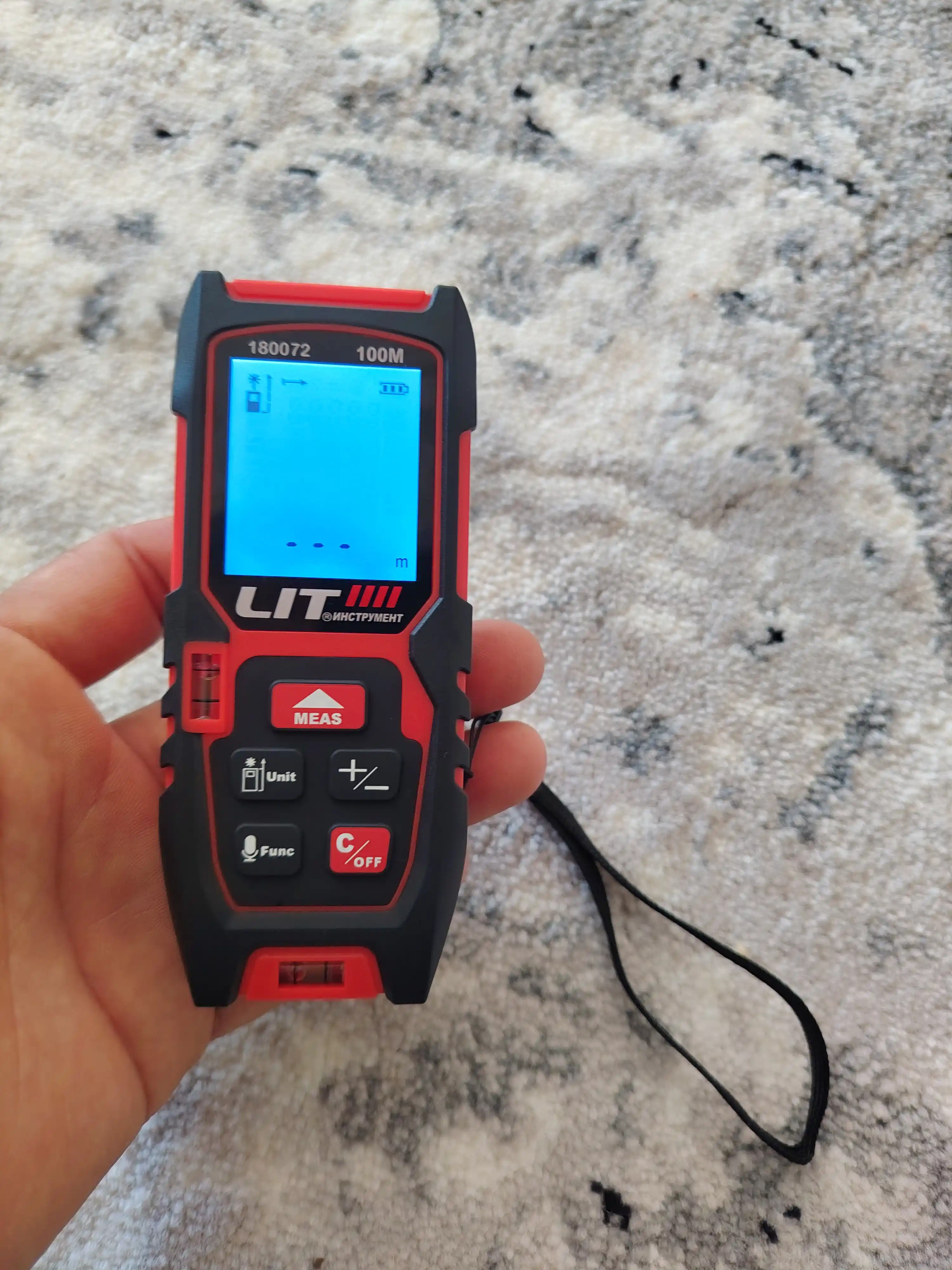 Lazer metr LIT, 50/70/100/120 metr, ko‘p funksiyali masofa o‘lchagich